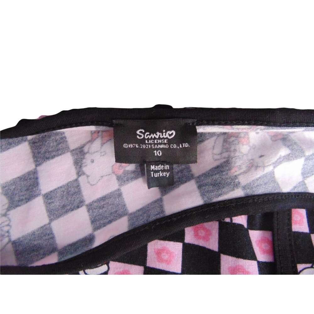 NGOrder x Sanrio Hello Kitty Fitted Slip Dress  US 6 Pink Black Checker Camisole - Picture 7 of 10